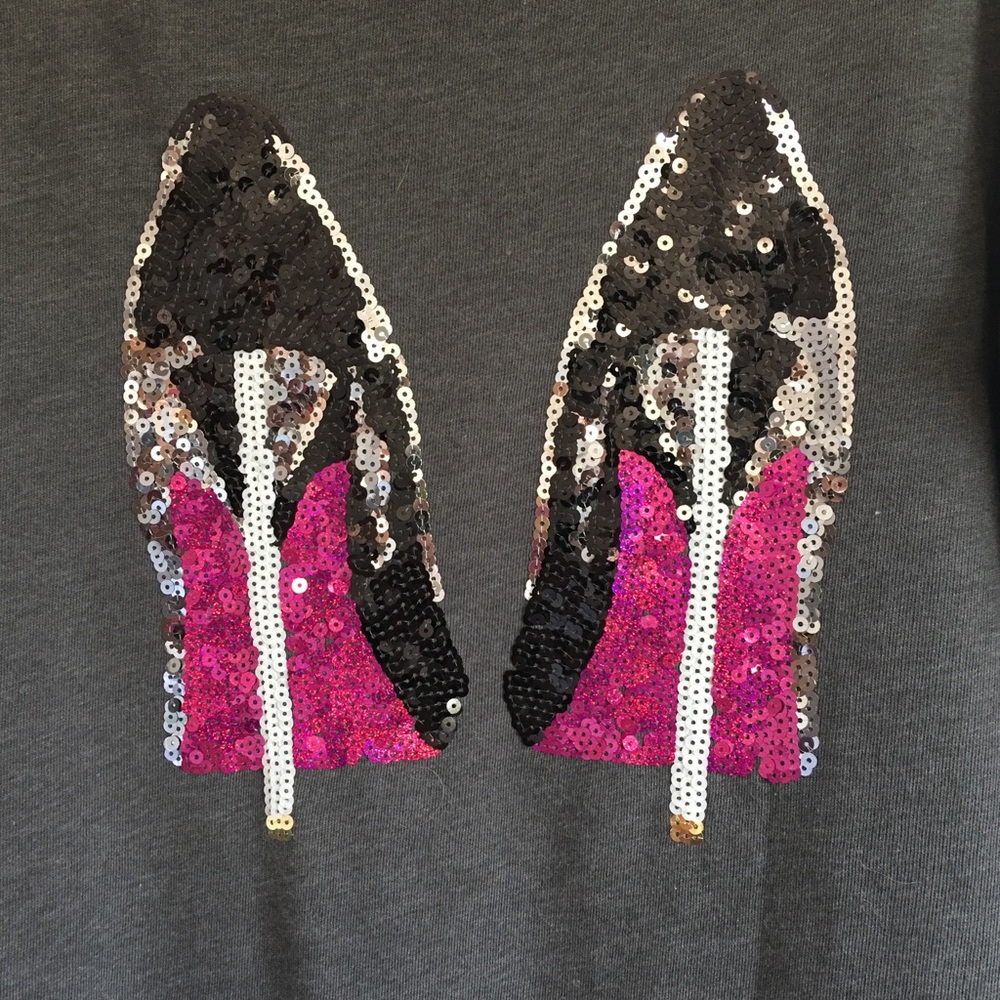 Juicy Couture Sequin Stiletto Sweatshirt